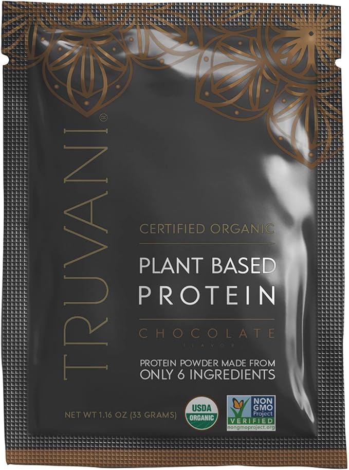 Truvani Vegan Pea Protein Powder 20g Organic 1 Serving