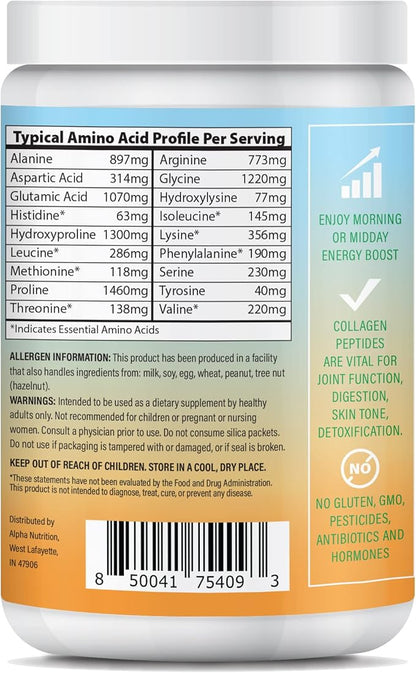 Peptide Energy Collagen Powder Hair, Nail, 8.92 oz