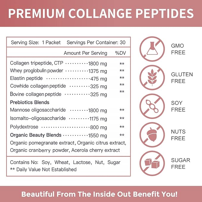 NATURE TARGET,Multi Collagen Peptides Powder