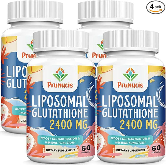 2400MG Liposomal Glutathione, Reduced L-Glutathione, Glutathione 240 Softgels