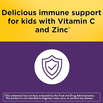 Nature Made Kids First Elderberry with Vitamin C and Zinc, Dietary Supplement for Immune Support, 40 Elderberry Gummies
