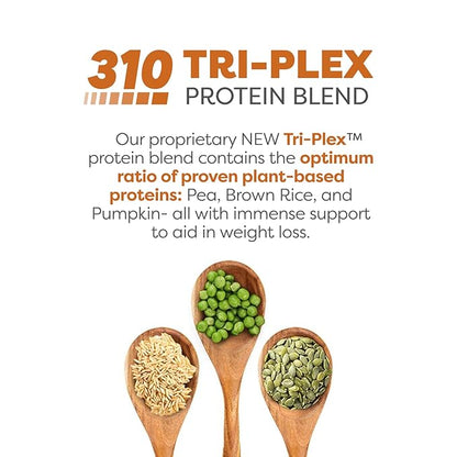 310 Nutrition All-In-One Meal Replacement Shake - Fiber-Rich Vegan Blend with Natural Sweeteners - Low Carb, Keto & Paleo Friendly, Gluten-Free, 26 Essential Vitamins, Pumpkin Spice, 28 Servings
