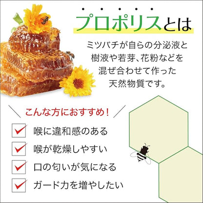AFC Japan Brazilian Green Propolis Extract with Honey Spray, 25% Propolis Extract (35% Dry Extract), Rich in Flavonoids (>3mg/mL), for Sore Throats & Immune Support