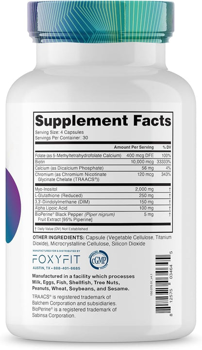 Essential Balance Hormonal Support and Vitamin Supplement for Women by Foxy Fit – Antioxidant, Healthy Skin & Hair for Daily Use* (30 Servings)