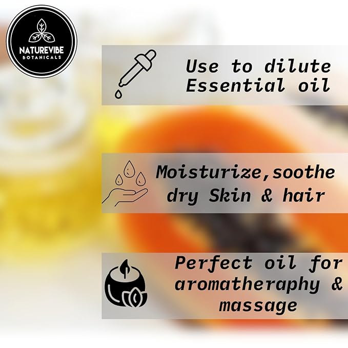 Naturevibe Botanicals Papaya Seed Oil 32 Ounces 100% Pure