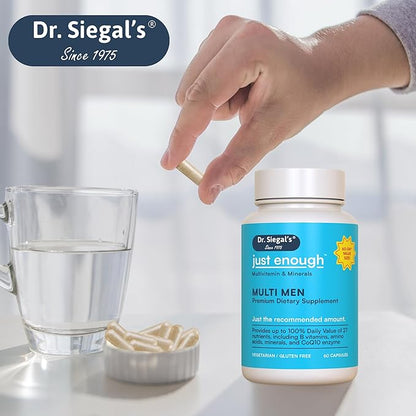 Dr. Siegal's Just Enough Multivitamin and 60 Capsules, 60 Servings,