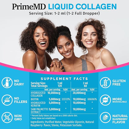 Liquid Collagen Peptides for Women 2fl oz 2)