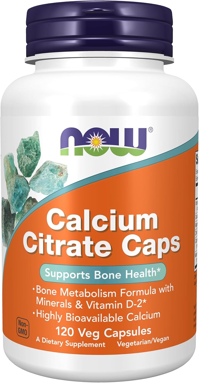 NOW Supplements, Calcium Citrate with Vitamin 120 Veg