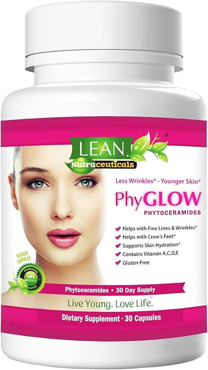 PhyGLOW Phytoceramides Ceramide Supplement with Multivitamins 30 Capsules