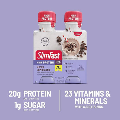 SlimFast Advanced Energy High Protein Meal 20g of 11 Fl. 4 Count