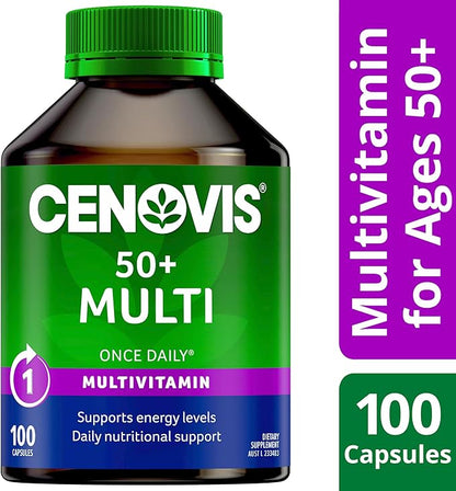 Once Daily 50+ Multi Vitamins & 100 Capsules
