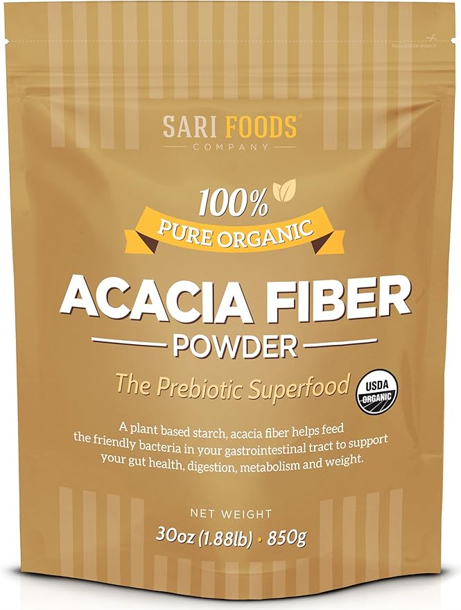 Organic Acacia Fiber Powder (30 Ounce):