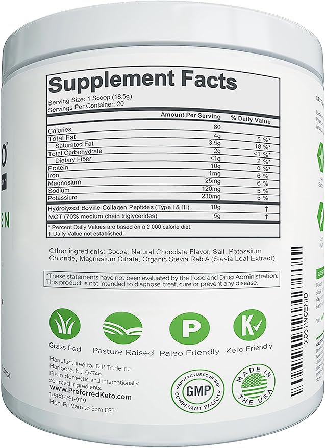 Keto Collagen Protein Powder with MCT