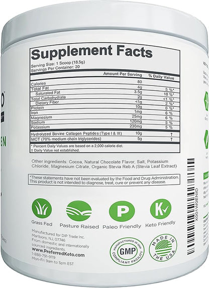 Keto Collagen Protein Powder with MCT