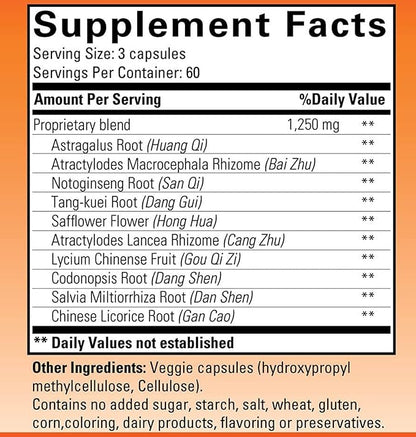 Vital Cell Natural Anti-Aging Supplement for Men and Women, Supporting Circulation and Healthy Organ Function (180 Vegetarian Capsules)