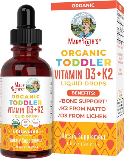 MaryRuth Organics Vitamin D3, Vitamin K2, D3 K2 K2 Drops, K2 D3 D3 Vitamin 1 Fl