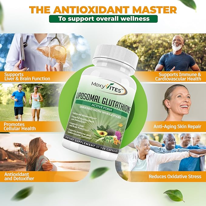 Liposomal Glutathione Supplement 500mg 120 Count