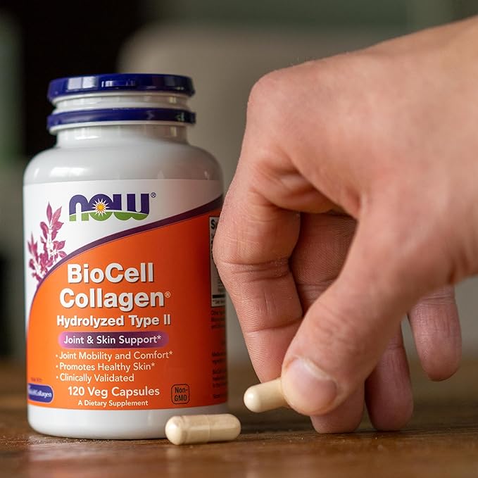NOW Supplements, BioCell Collagen® Hydrolyzed Type 120 Veg