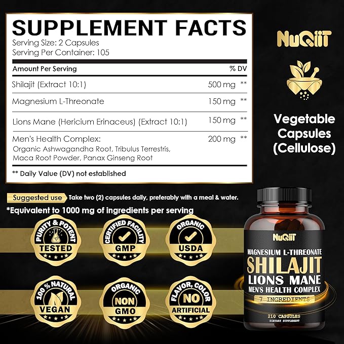 210 Capsules - 1000mg Magnesium L-Threonate