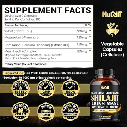 210 Capsules - 1000mg Magnesium L-Threonate