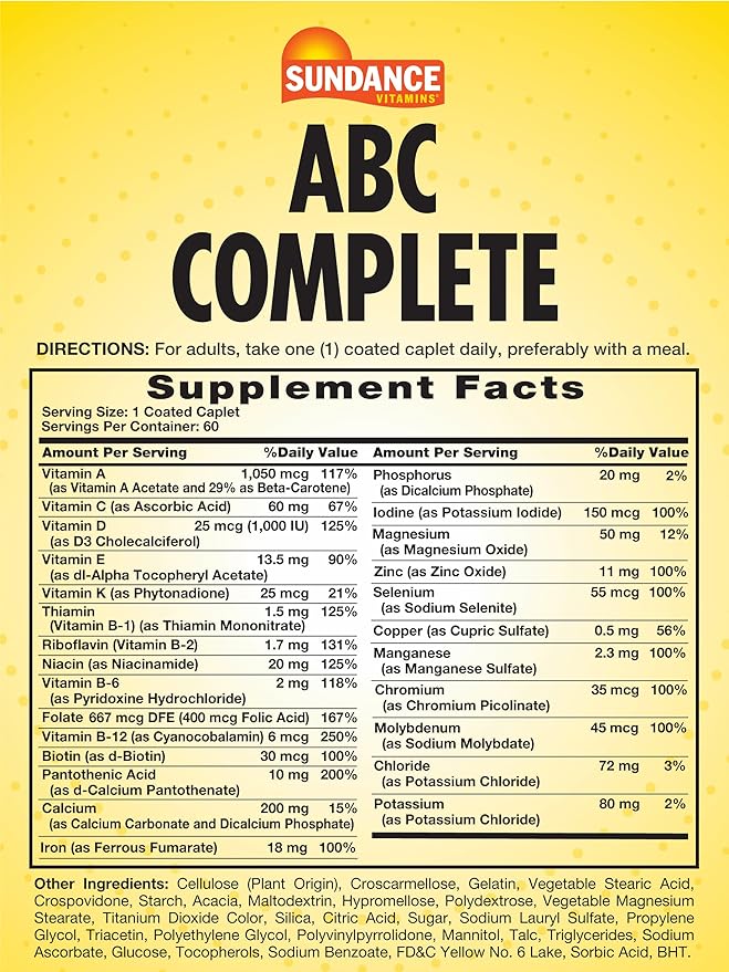 ABC Complete Multivitamin for Women & Men 60 Caplets