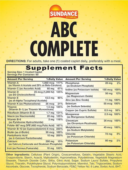 ABC Complete Multivitamin for Women & Men 60 Caplets