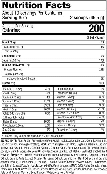 PlantFusion Complete Meal Replacement Shake 1 lb