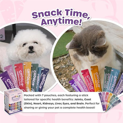 Squeeze Vita Stick Lickable Treats for Dogs & Cats. 49 Variety support sticks with essential multivitamins. Soft and tasty paste for all life stages