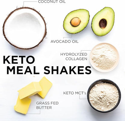 Keto Science Ketogenic Meal Shake Vanilla Dietary Supplement, Rich in MCTs and Protein, Packed with Collagen, Vitamins and Minerals, Keto and Paleo Friendly, Weight Loss, (14 servings), 20.49 Oz