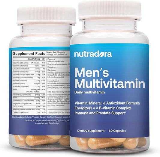 Multivitamin for Men B12, Zinc, 1
