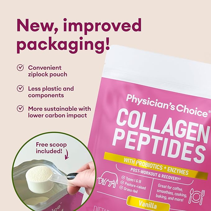 Physician's CHOICE Collagen Peptides Powder (Hydrolyzed Protein