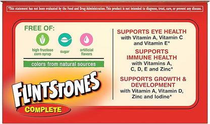 Flintstones Complet Size 60s Flintstones Complete Childrens Multivitamin Supplement Chewable Tabs 60ct