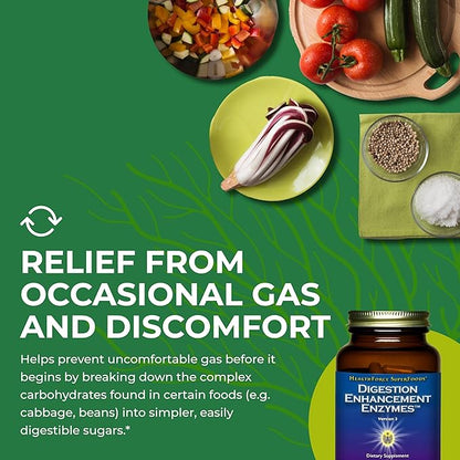 HEALTHFORCE SUPERFOODS Digestion Enhancement Enzymes 360 Vegan