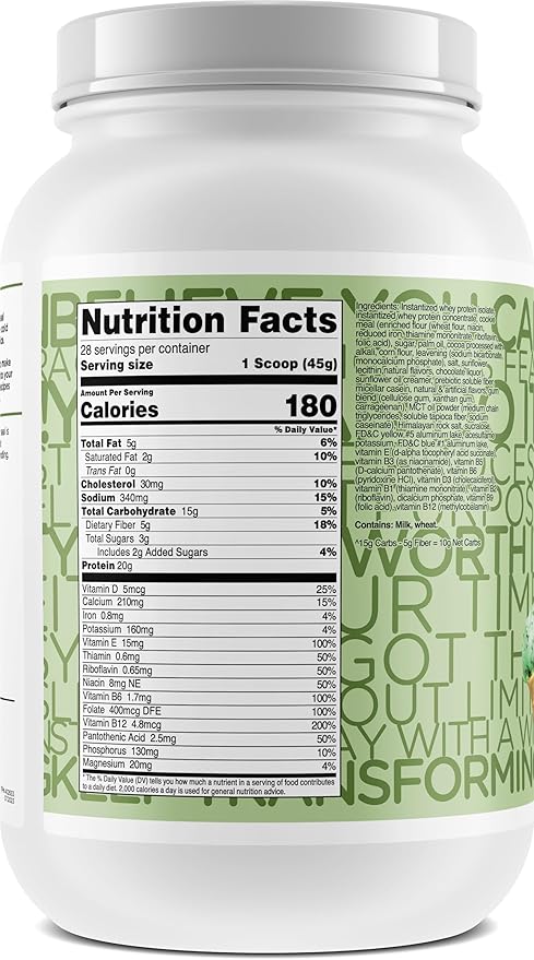 TransformHQ Meal Replacement Shake Powder 28 20G Protein