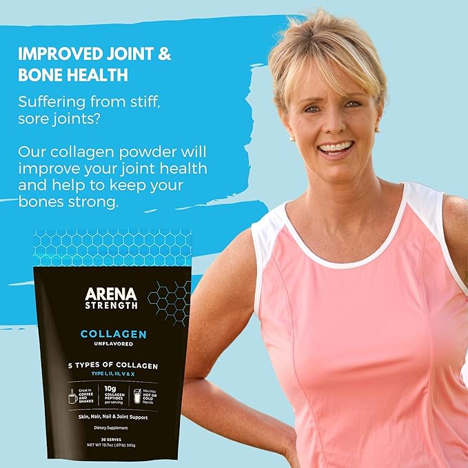 Arena Strength Collagen Peptides, 5 Types