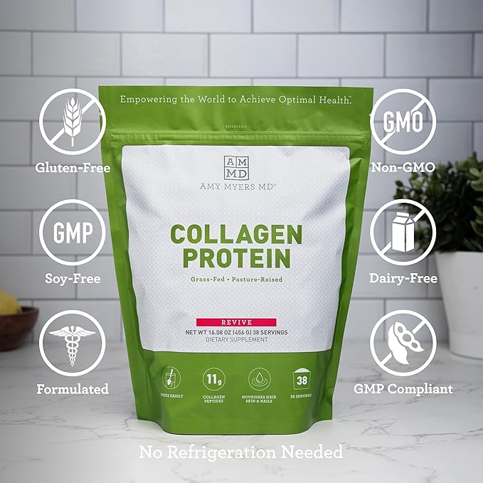 Amy Myers Collagen Protein Capsules 180 1 and 3 for 30 Servings