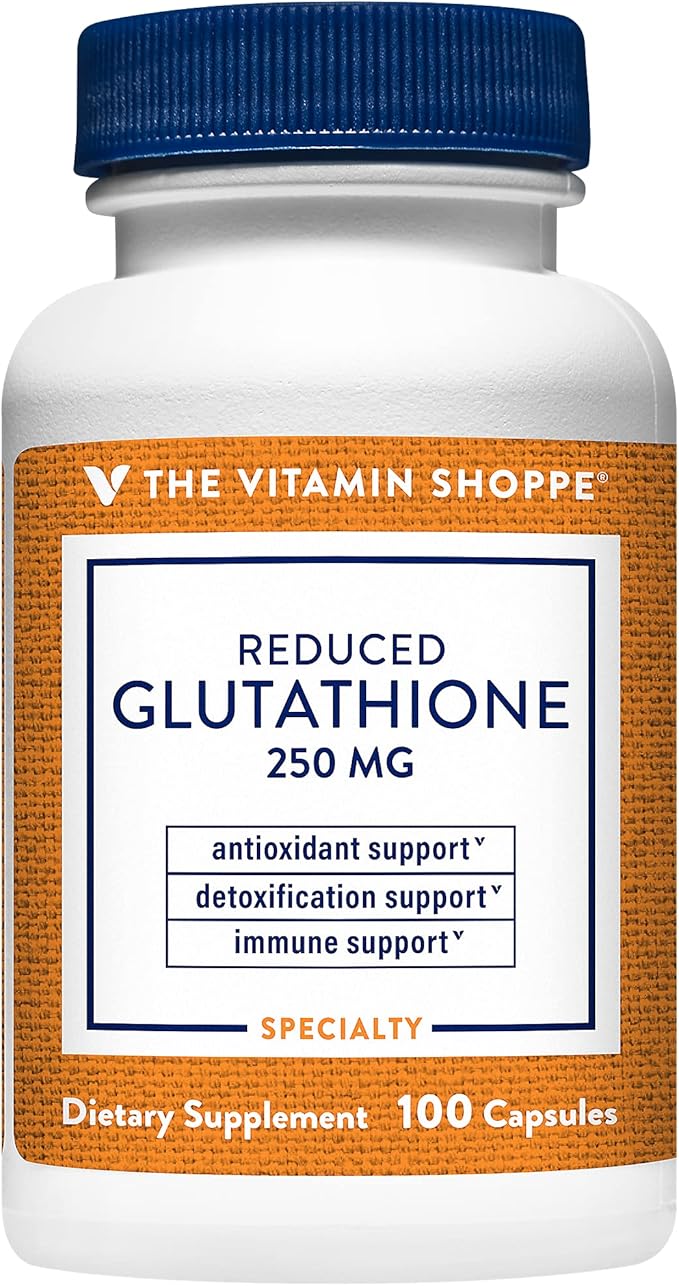 The Vitamin Shoppe Reduced Glutathione Antioxidant 250 MG (100 Capsules)