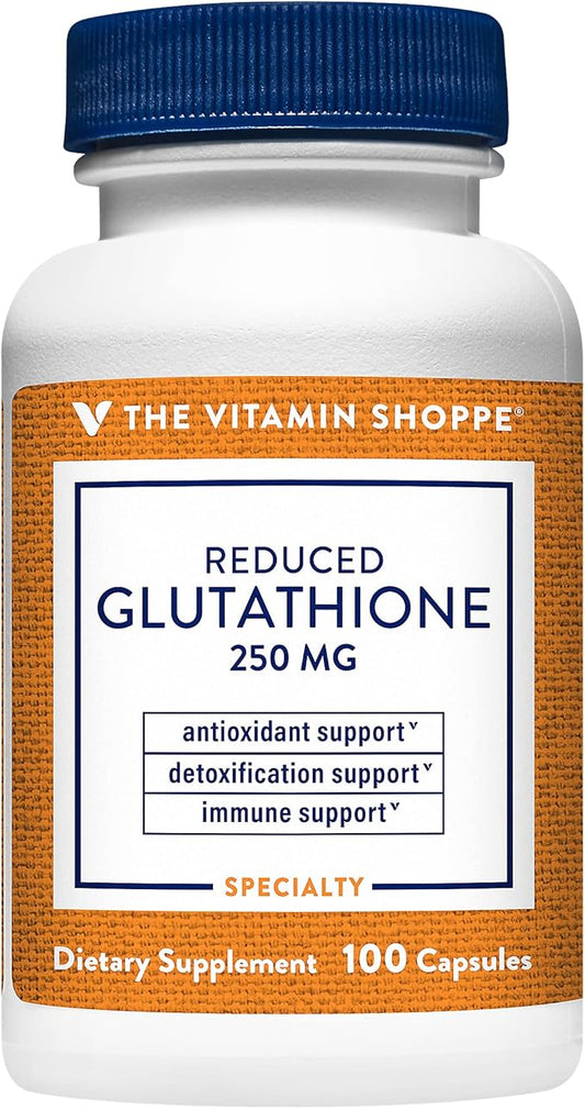 The Vitamin Shoppe Reduced Glutathione Antioxidant 250 MG (100 Capsules)