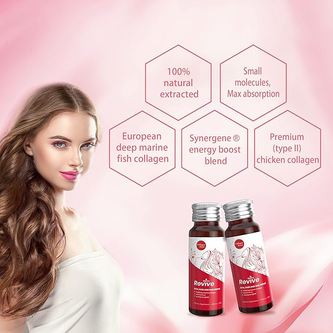Liquid Collagen for Women, Collagen Drink 10,000mg Marine 1.69 Fl 30)