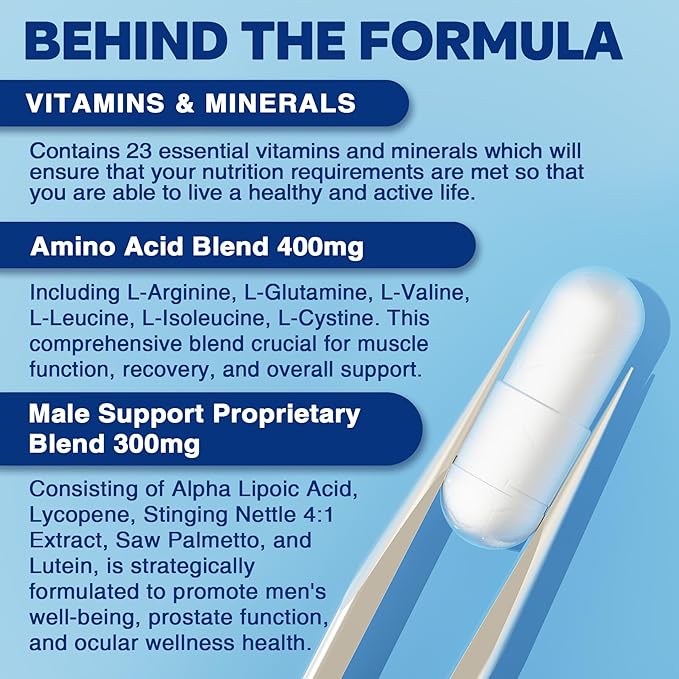 34-in-1 Multivitamin for Men 50 Plus, 120 Vegan