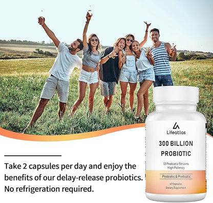 300 Billion CFU Probiotics 12 Probiotic 120 Capsules