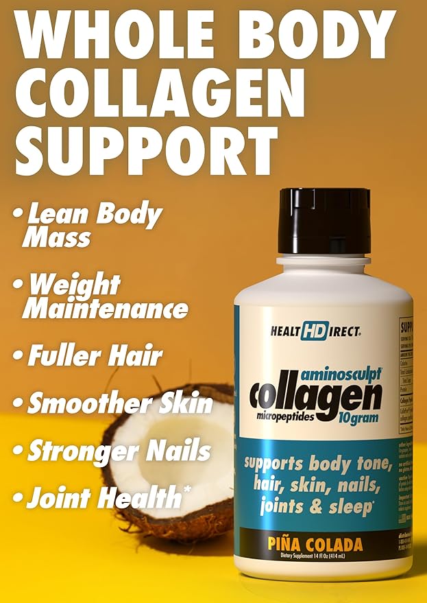 HEALTH DIRECT – AminoSculpt Liquid Collagen 14 FL 14 Servings 10 Grams