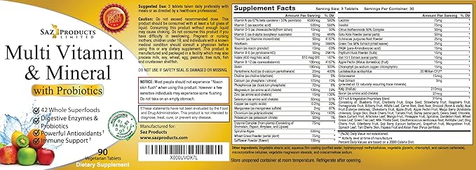 Whole Foods Multivitamin for Women & D3 & 90 Tablets
