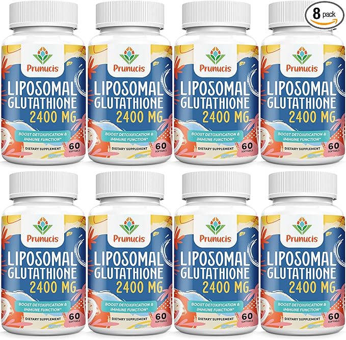 2400MG Liposomal Glutathione, Reduced L-Glutathione, Glutathione 480 Softgels