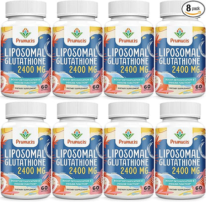 2400MG Liposomal Glutathione, Reduced L-Glutathione, Glutathione 480 Softgels