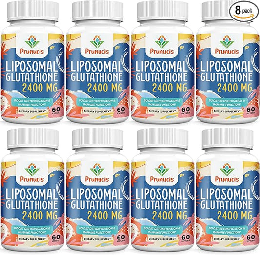 2400MG Liposomal Glutathione, Reduced L-Glutathione, Glutathione 480 Softgels