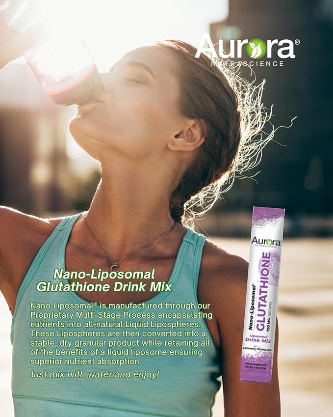 Aurora Nutrascience, Nano-Liposomal Glutathione, Drink Mix, 750 mg