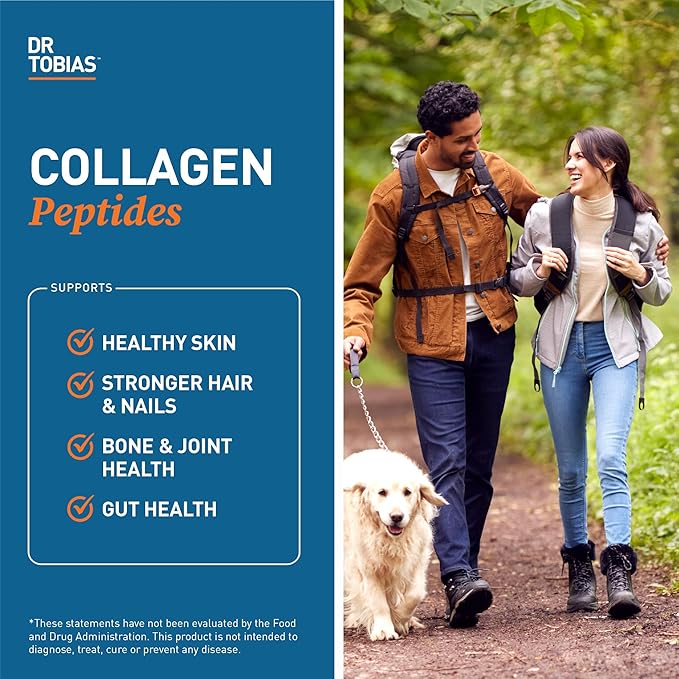 Dr. Tobias Collagen Peptides Powder, Grass 20 OZ, 28 Servings