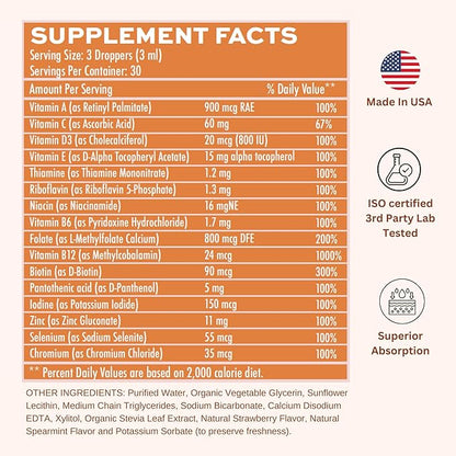 Liposomal Women's 50+ Liquid Multivitamin Drops 30 Day 3 FL
