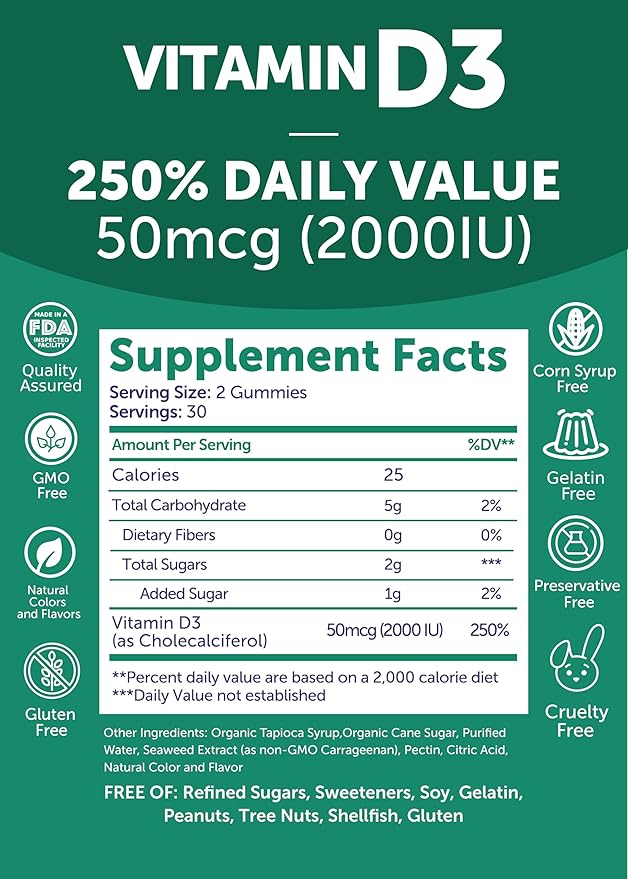 Lunakai Vitamin B12 and Vitamin D3 3000 mcg B12 and 25 mcg 1000 UI D3 -